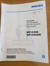 Wacker vibroplate model for sale  BUSHMILLS