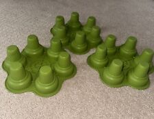 3 cupcakes, muffin, 6 furos em forma de cone de sorvete de silicone - verde comprar usado  Enviando para Brazil