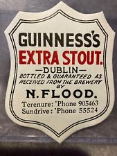 Guinness bottle label for sale  Ireland