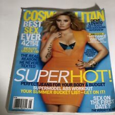 Revista Cosmopolitan Demi Lovato agosto 2013 edição traseira comprar usado  Enviando para Brazil
