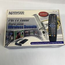 Tarjeta sintonizadora de TV Norwood Mirco PCI con control remoto inalámbrico 333088 caja abierta segunda mano  Embacar hacia Argentina
