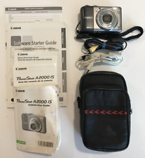 Cámara digital Canon PowerShot A2000 IS plateada, manuales, estuche, cables - probada segunda mano  Embacar hacia Mexico