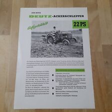 Orig. tractor brochure d'occasion  Expédié en Belgium