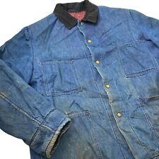 Usado, Jaqueta jeans vintage anos 60 forrada Carters celeiro trabalho casaco jeans desgastado GG comprar usado  Enviando para Brazil