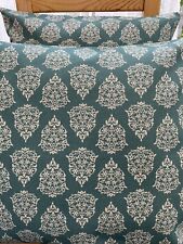 Teal print cushion for sale  SALISBURY