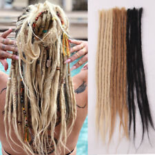 50PCS 20" 100% Real Hair Dreadlocks Extensions Crochet Braids Soft SE Dreads Braids for sale  Shipping to South Africa