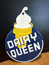 Placa de porcelana estilo vintage “dairy queen” 8,5x6 polegadas comprar usado  Enviando para Brazil