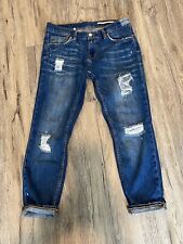Jeans Zara angustiado cintura média ajuste relaxado 25” costura interna feminino tamanho 6 em excelente estado usado comprar usado  Enviando para Brazil