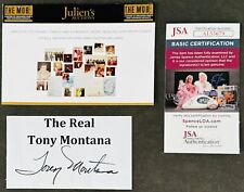 Gangster Tony Montana Signed Cut & Original Photo From Spilotro Family Album JSA for sale  Shipping to South Africa