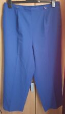 Ladies Bonmarche Elasticated Back Blue Trousers Size 16 Leg 25" for sale  STOKE-ON-TRENT