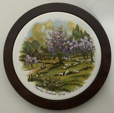 Used, Vintage Amana Furniture Shop “American Homestead Spring” Wood & Ceramic Wall Art for sale  Shipping to South Africa