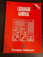 Catalogue général pompes d'occasion  Maisons-Alfort