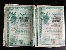 Banco Central Mexicano Blueberry Bonds Actions 100 Pesos 10 X 1905 & 14 X 1908 comprar usado  Enviando para Brazil