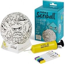 Mitre Scriball Personalisable Mini Football With Colouring Pens, used for sale  Shipping to South Africa