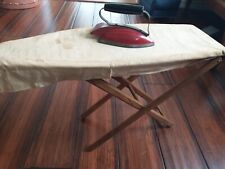 vintage IRONING BOARD CHILDS DOLLS WOOD WOODEN  SUNNY SUZY METAL IRON PRIMITIVE for sale  Shipping to South Africa