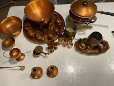 Usado, LOTE Conjunto Coppercraft Guild Kit Potes de Cobre Copos Tigelas Retrô Vintage Antigo LOTE comprar usado  Enviando para Brazil