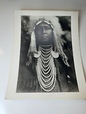 1905 Vintage EDWARD CURTIS Native American Indian Photo Art Upshaw-Apsaroke for sale  Shipping to South Africa