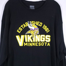 Usado, Fútbol americano de la NFL - Minnesota Vikings - Camiseta de manga larga para hombre - 2XL XXL - negra - ¡Skol! segunda mano  Embacar hacia Argentina