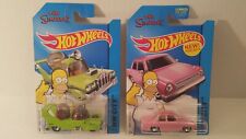 Lote de 2 autos familiares Hot Wheels 2014 Homero y 2015 Simpson segunda mano  Embacar hacia Argentina