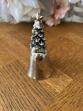Vintage Silverplate Christmas Tree Bell 4” for sale  Shipping to South Africa