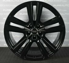 Audi Q3 Q5 Q7 Genuine 20" Alloy Wheels Finished in VIPER GLOSS Black x FOUR  for sale  YORK