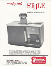 1966 Stainless Ice-Tainer Co. Coca-Cola Coke & other Soda Vending Machine Flyer, used for sale  Shipping to South Africa