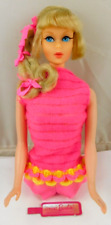 VINTAGE 1970's MATTEL BLONDE  BENDABLE LEG TALKING BARBIE DOLL W WRIST TAG, used for sale  Shipping to South Africa