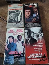 Lethal Weapon VHS Lote 1 2 3 4 Filme de Ação Mel Gibson Danny Glover comprar usado  Enviando para Brazil