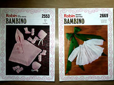 robin baby knitting patterns for sale  UK