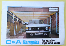 1970s canopies brochure. for sale  ST. ALBANS