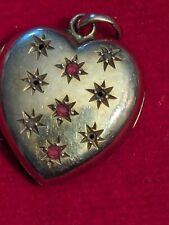 Antique gold heart for sale  DUDLEY