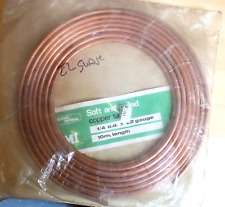 Used, Vintage Soft Copper 1/4" OD Pipe 10metre Coil Yorkshire Gas / Fuel / Water NOS for sale  BARROW-IN-FURNESS