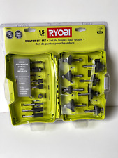 Used, Ryobi 15 Piece 1/4" Shank Carbide Edge Router Bit Set for Wood for sale  Shipping to South Africa