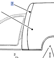 Painel pilar central externo esquerdo serve para Opel Vauxhall Corsa B Combo 90388473, usado comprar usado  Enviando para Brazil