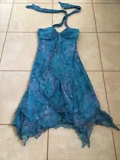 debenhams debut dress blue for sale  PURLEY