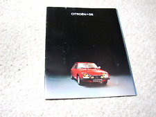 Citroen GS 1977 (Francia) folleto de ventas. segunda mano  Embacar hacia Argentina