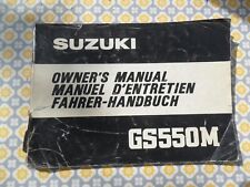 Suzuki gs550m gs550 for sale  IPSWICH