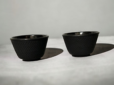 Juego de 2 tazas de té IWACHU japonesas de hierro fundido negras ZEN, usado segunda mano  Embacar hacia Argentina