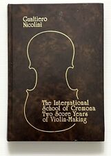 The International School of Cremona por Gualtiero Nicolini Violin-Making HC 1978 comprar usado  Enviando para Brazil