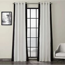 Cortinas verticais coloridas quentes off-white e pretas 50 x 110 - 1 painel comprar usado  Enviando para Brazil