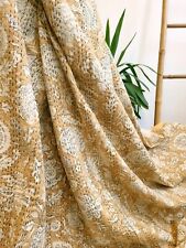 Nova colcha de algodão indiano Kantha queen estampa de bloco de mão cobertor colcha cobertor, usado comprar usado  Enviando para Brazil