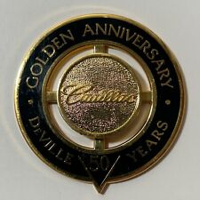 Cadillac Golden Anniversary Deville 50 Años I emblema parrilla delantera insignia logotipo fabricante de equipos originales segunda mano  Embacar hacia Argentina
