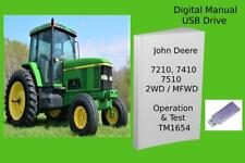 John Deere 7210 7410 7510 2WD or MFWD Tractor Diagnostic OP. Test Manual TM1654 for sale  Marshfield