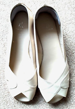 cream wide fit shoes for sale  KIRKCUDBRIGHT