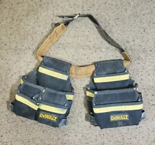 DeWALT Construction Rig Tool Belt 12 Pouches Drill Hammer carpenter Distressed  for sale  Shipping to South Africa
