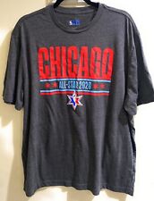Camiseta Chicago NBA All-Star 2020 oficial XL cinza gola redonda manga curta, usado comprar usado  Enviando para Brazil