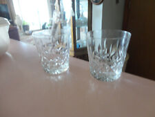 Waterford Lismore 3 1/2" old fashioned tumblers (2), used for sale  Shipping to South Africa
