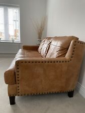 Seater tan leather for sale  UK
