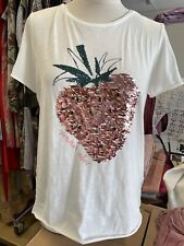 Shirt weiß pailletten gebraucht kaufen  Korntal-Münchingen