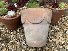 Used, Vintage Old Terracotta Scallop Top Clay Flower Plant Pot Scalloped Edge 11x10cm for sale  HOLT